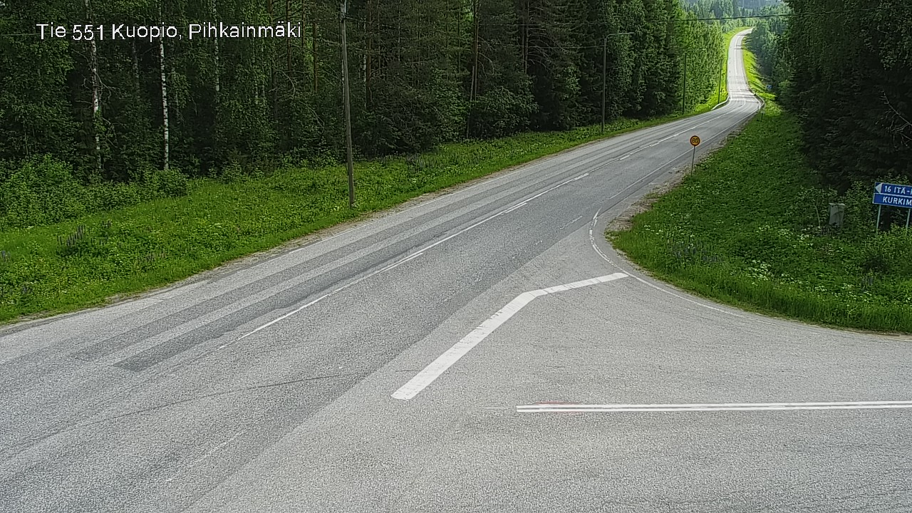 Kelikamerat Kuva Tie 551 Kuopio, Pihkainmäki, Kuopio, Pohjois-Savo