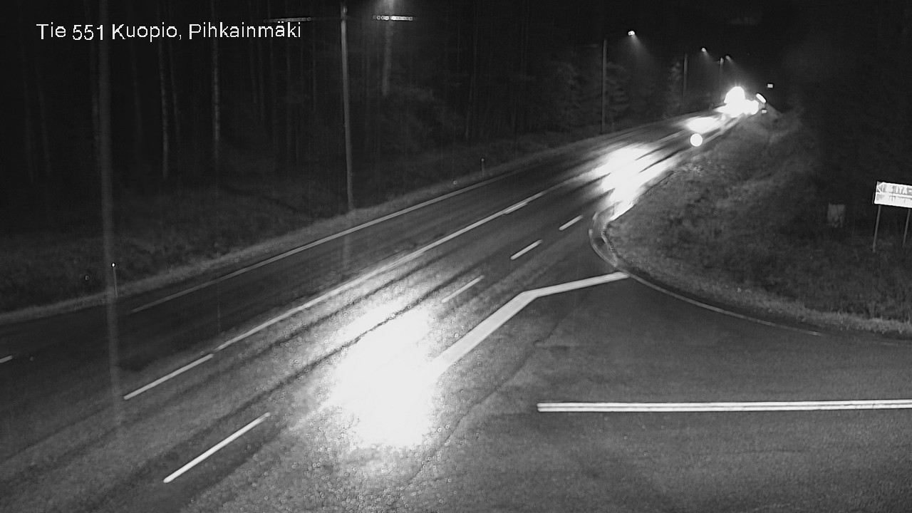 Weather Camera Image Väg 551 Kuopio, Pihkainmäki, Kuopio, Pohjois-Savo