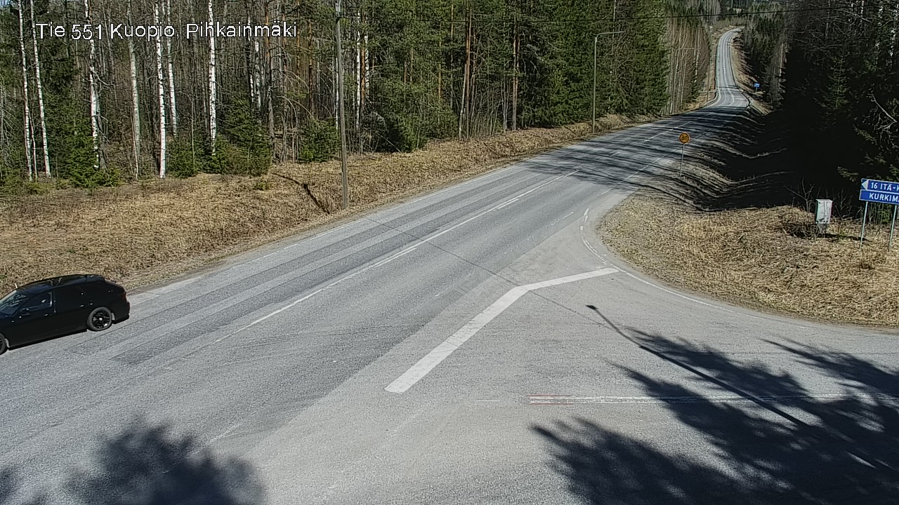 Weather Camera Image Väg 551 Kuopio, Pihkainmäki, Kuopio, Pohjois-Savo
