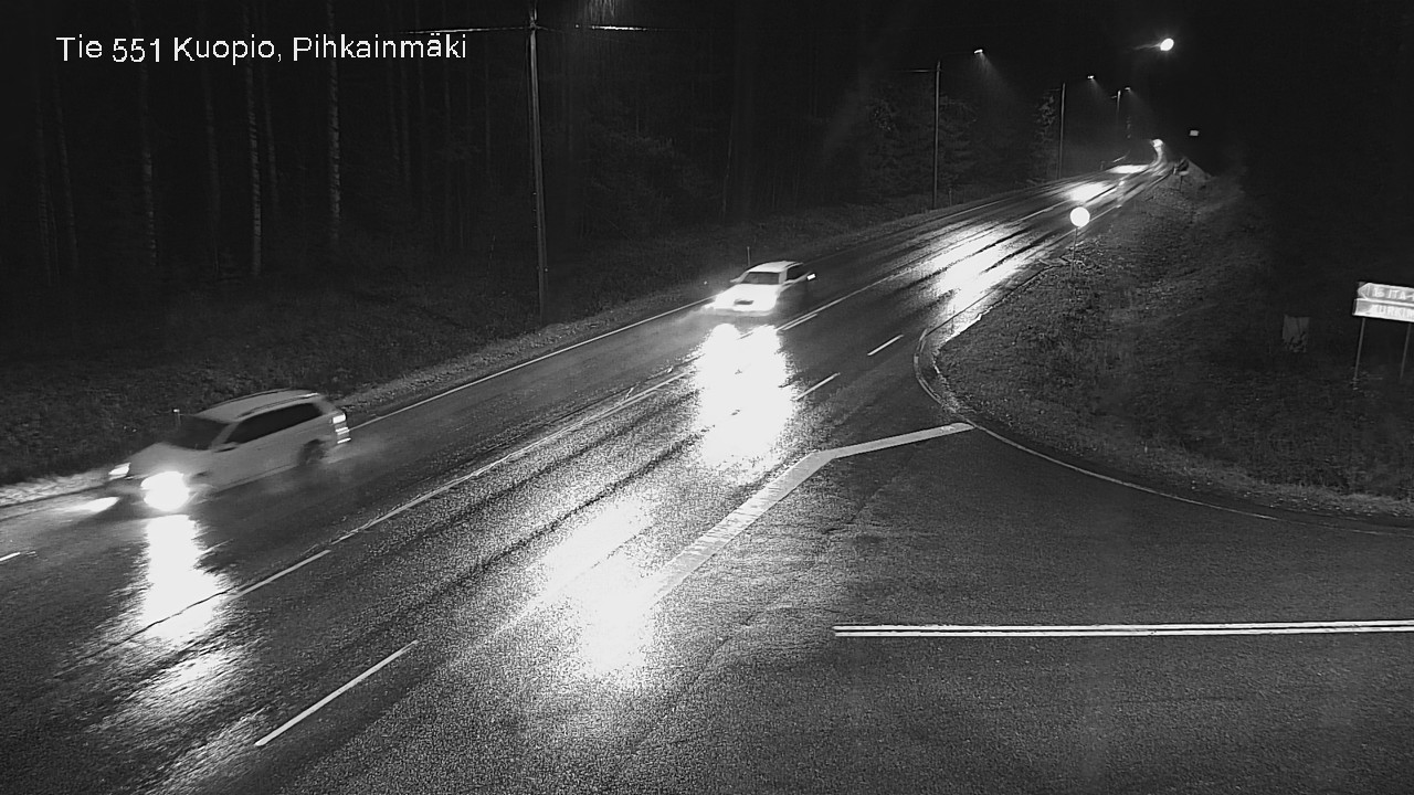 Weather Camera Image Väg 551 Kuopio, Pihkainmäki, Kuopio, Pohjois-Savo