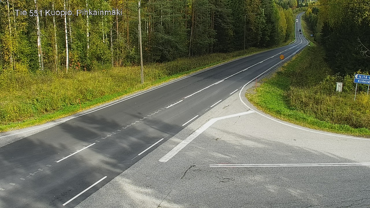 Kelikamerat Kuva Tie 551 Kuopio, Pihkainmäki, Kuopio, Pohjois-Savo