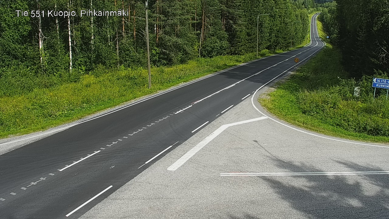 Kelikamerat Kuva Tie 551 Kuopio, Pihkainmäki, Kuopio, Pohjois-Savo
