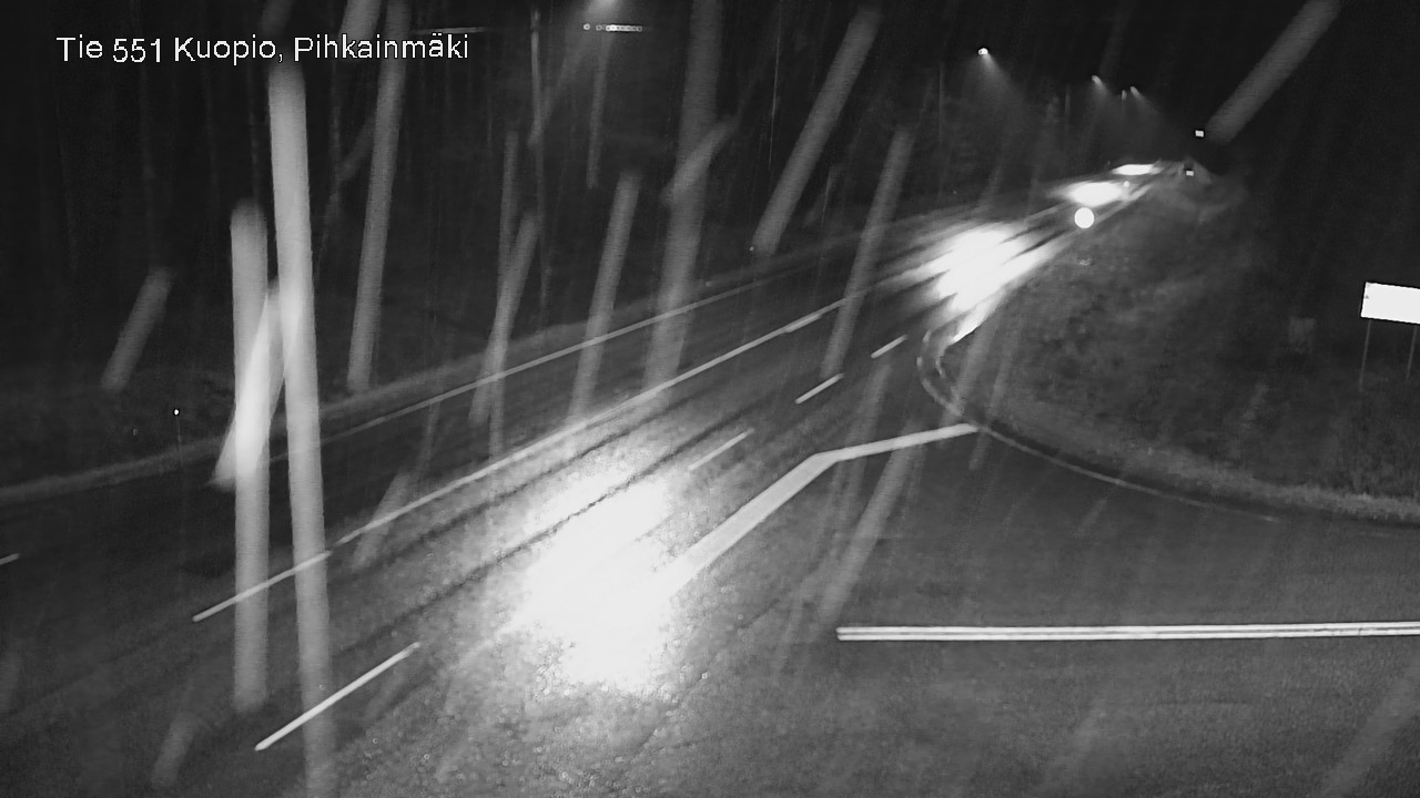 Weather Camera Image Road 551 Kuopio, Pihkainmäki, Kuopio, Pohjois-Savo