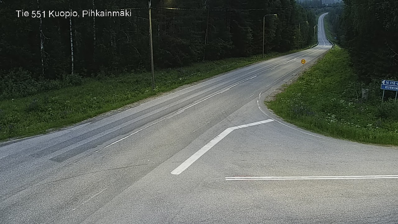 Kelikamerat Kuva Tie 551 Kuopio, Pihkainmäki, Kuopio, Pohjois-Savo