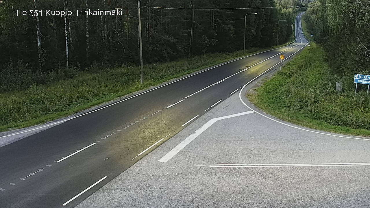 Kelikamerat Kuva Tie 551 Kuopio, Pihkainmäki, Kuopio, Pohjois-Savo
