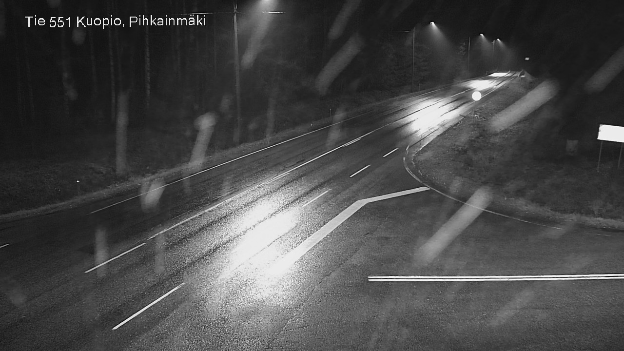Weather Camera Image Road 551 Kuopio, Pihkainmäki, Kuopio, Pohjois-Savo