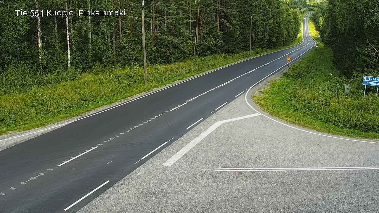 Kelikamerat Kuva Tie 551 Kuopio, Pihkainmäki, Kuopio, Pohjois-Savo
