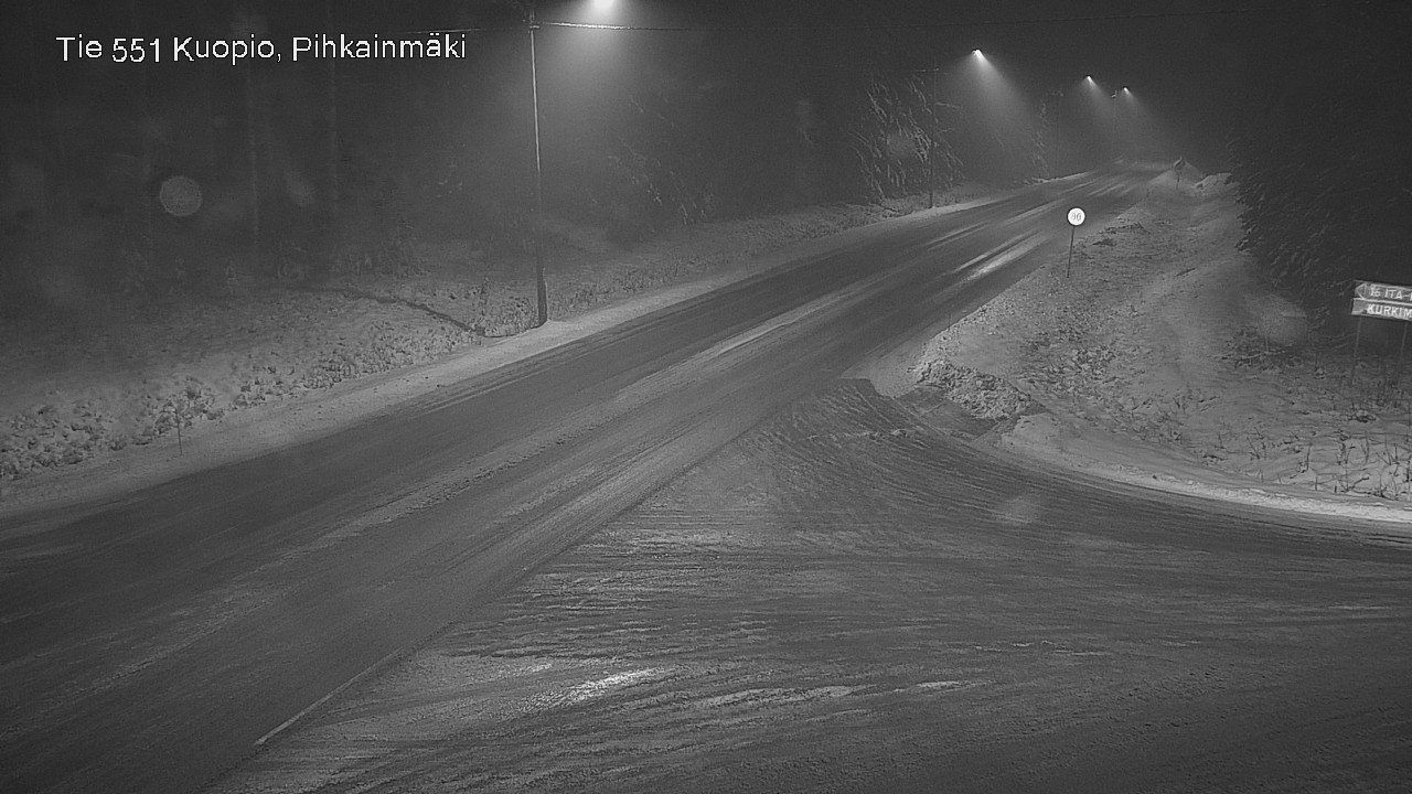Weather Camera Image Road 551 Kuopio, Pihkainmäki, Kuopio, Pohjois-Savo