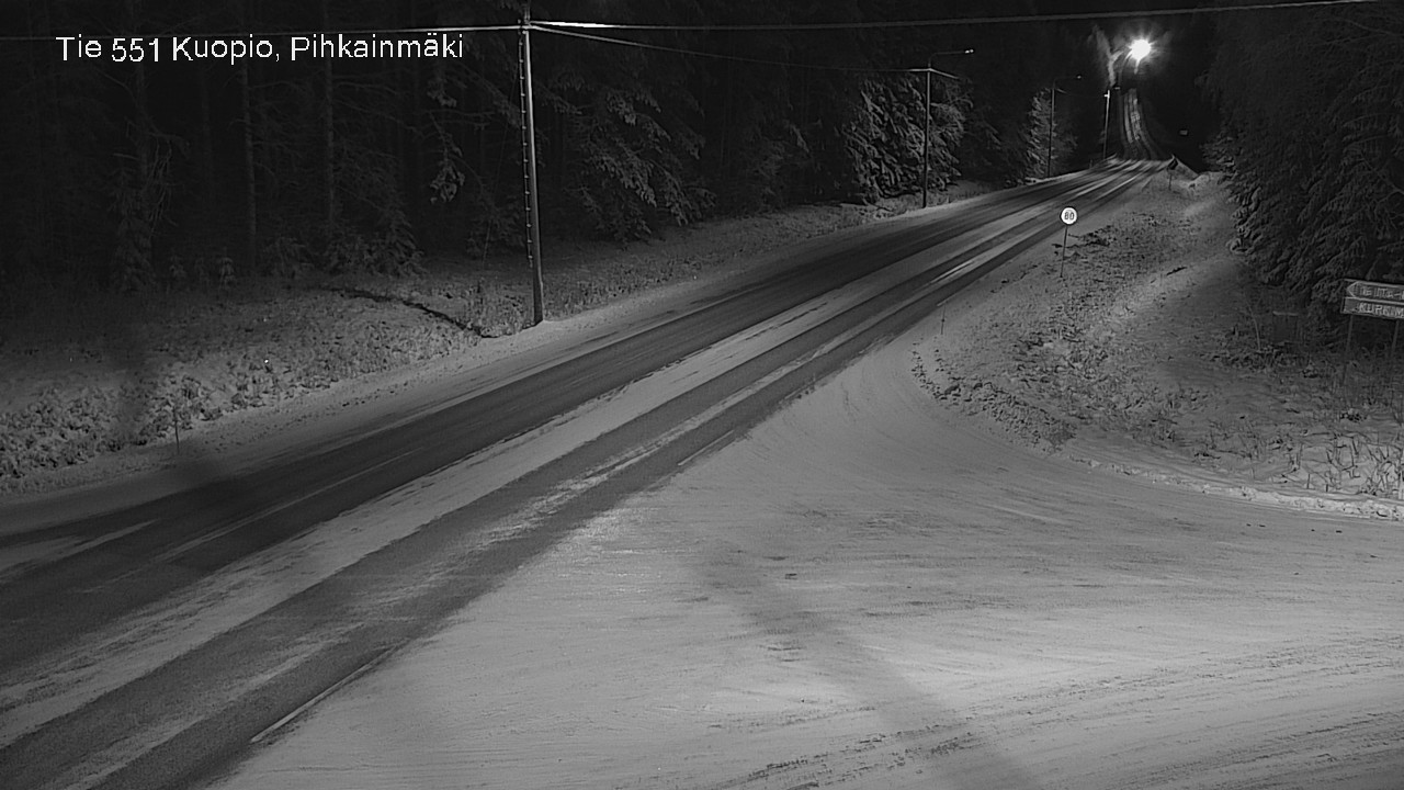 Kelikamerat Kuva Tie 551 Kuopio, Pihkainmäki, Kuopio, Pohjois-Savo