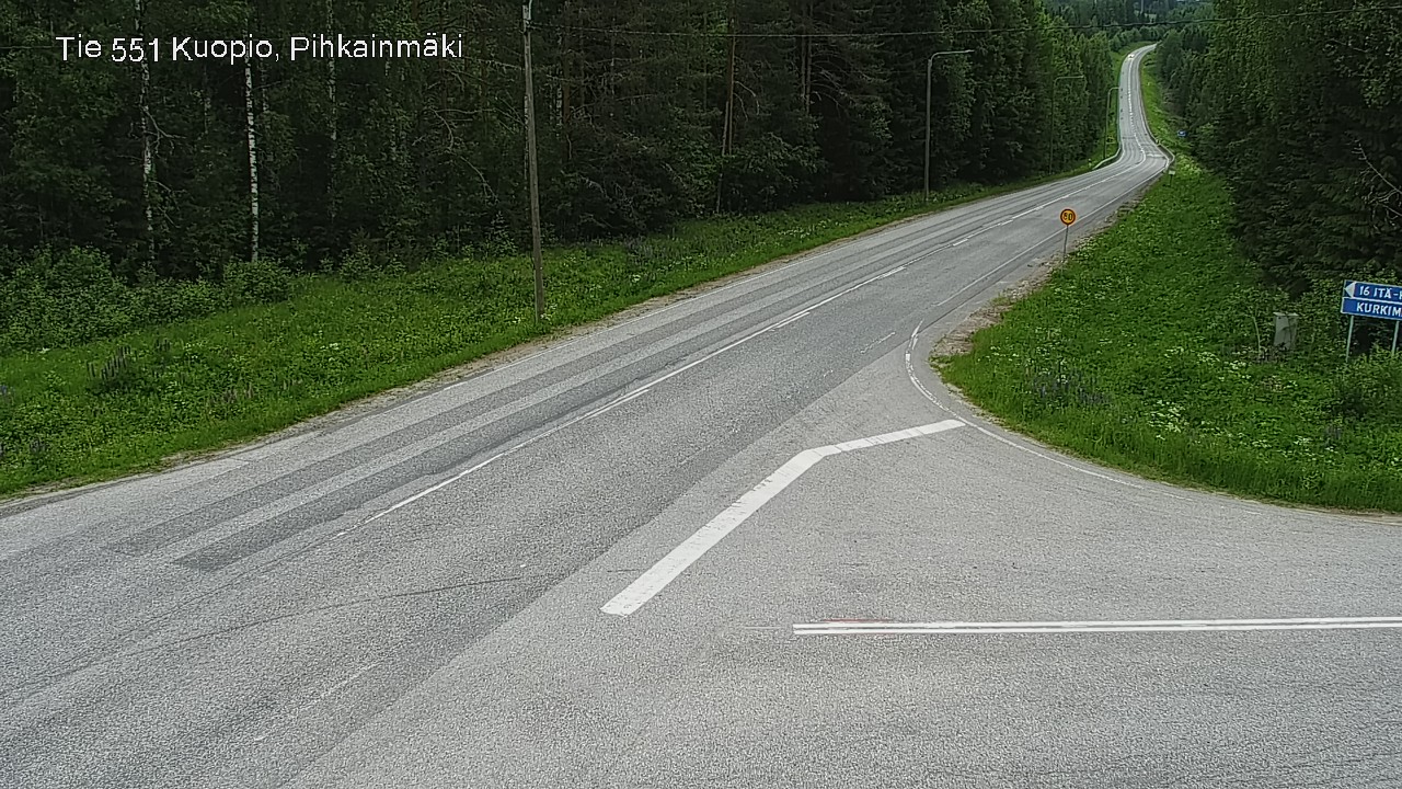 Kelikamerat Kuva Tie 551 Kuopio, Pihkainmäki, Kuopio, Pohjois-Savo