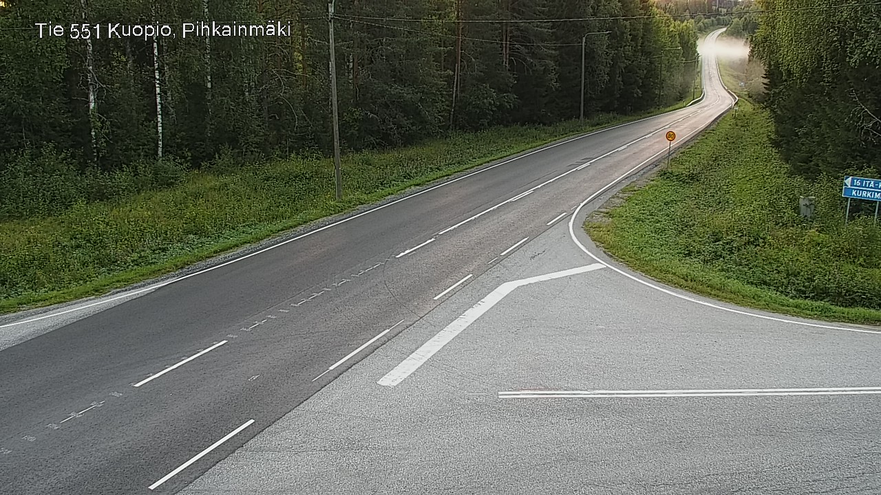 Kelikamerat Kuva Tie 551 Kuopio, Pihkainmäki, Kuopio, Pohjois-Savo