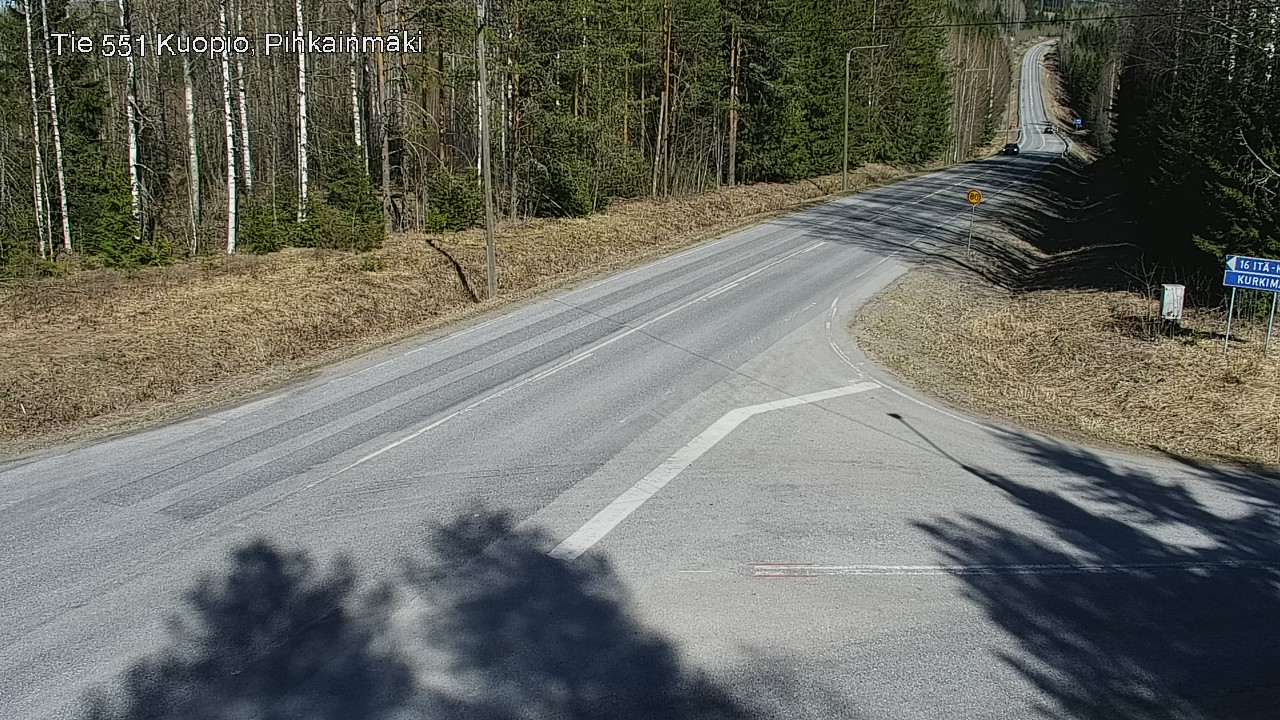 Weather Camera Image Väg 551 Kuopio, Pihkainmäki, Kuopio, Pohjois-Savo