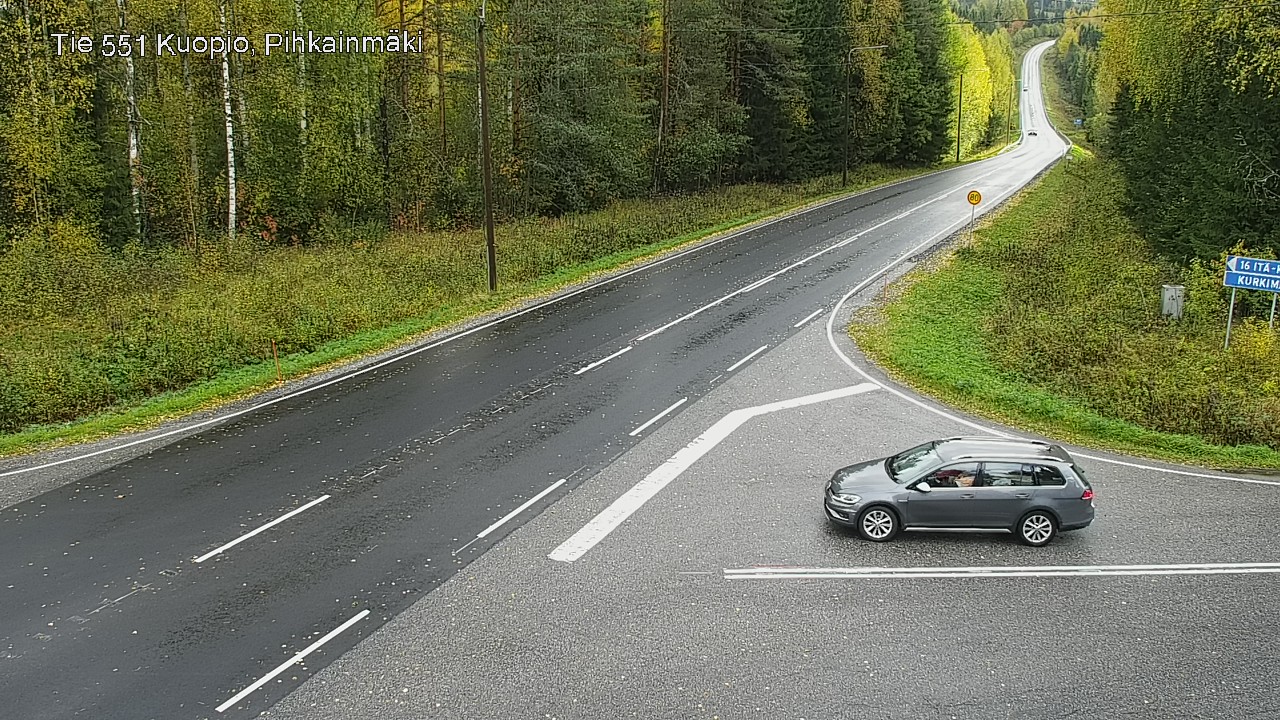 Kelikamerat Kuva Tie 551 Kuopio, Pihkainmäki, Kuopio, Pohjois-Savo