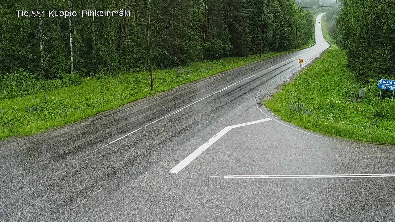 Kelikamerat Kuva Tie 551 Kuopio, Pihkainmäki, Kuopio, Pohjois-Savo