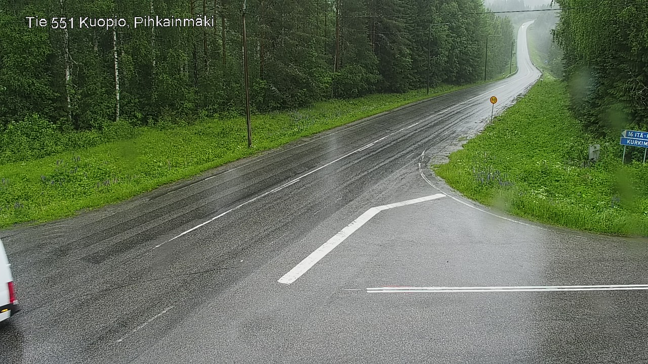 Weather Camera Image Väg 551 Kuopio, Pihkainmäki, Kuopio, Pohjois-Savo