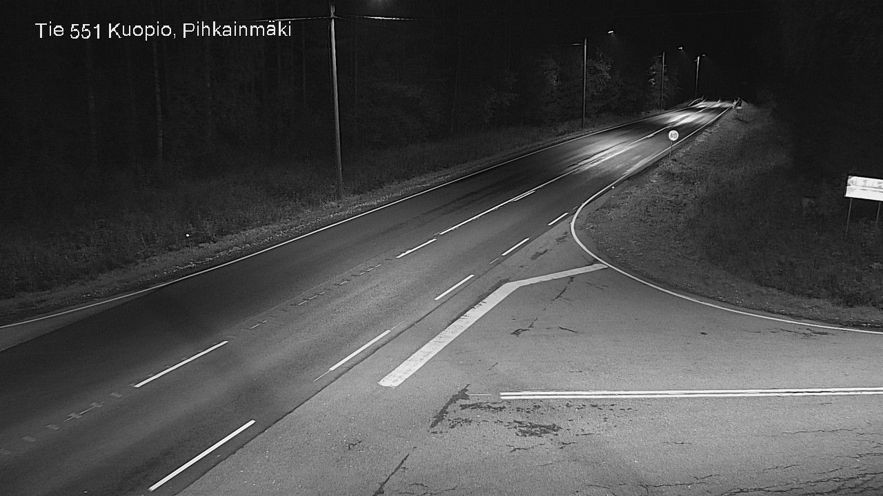 Weather Camera Image Road 551 Kuopio, Pihkainmäki, Kuopio, Pohjois-Savo