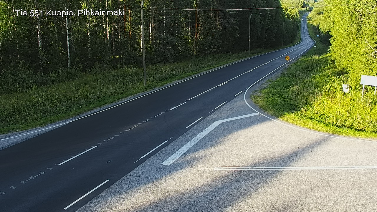 Kelikamerat Kuva Tie 551 Kuopio, Pihkainmäki, Kuopio, Pohjois-Savo