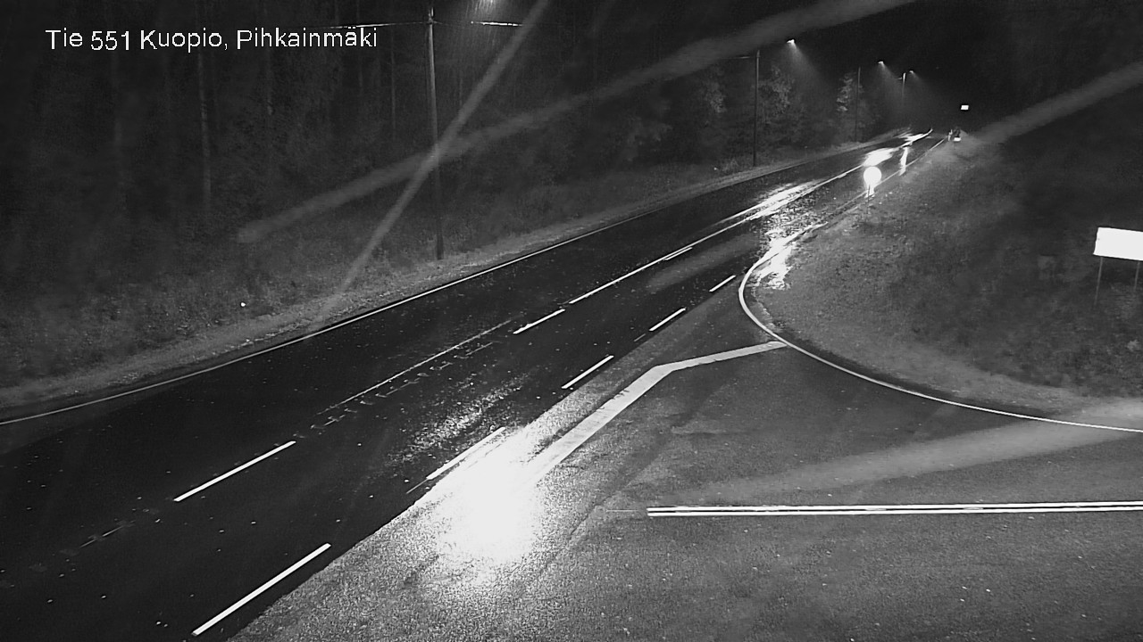 Weather Camera Image Road 551 Kuopio, Pihkainmäki, Kuopio, Pohjois-Savo