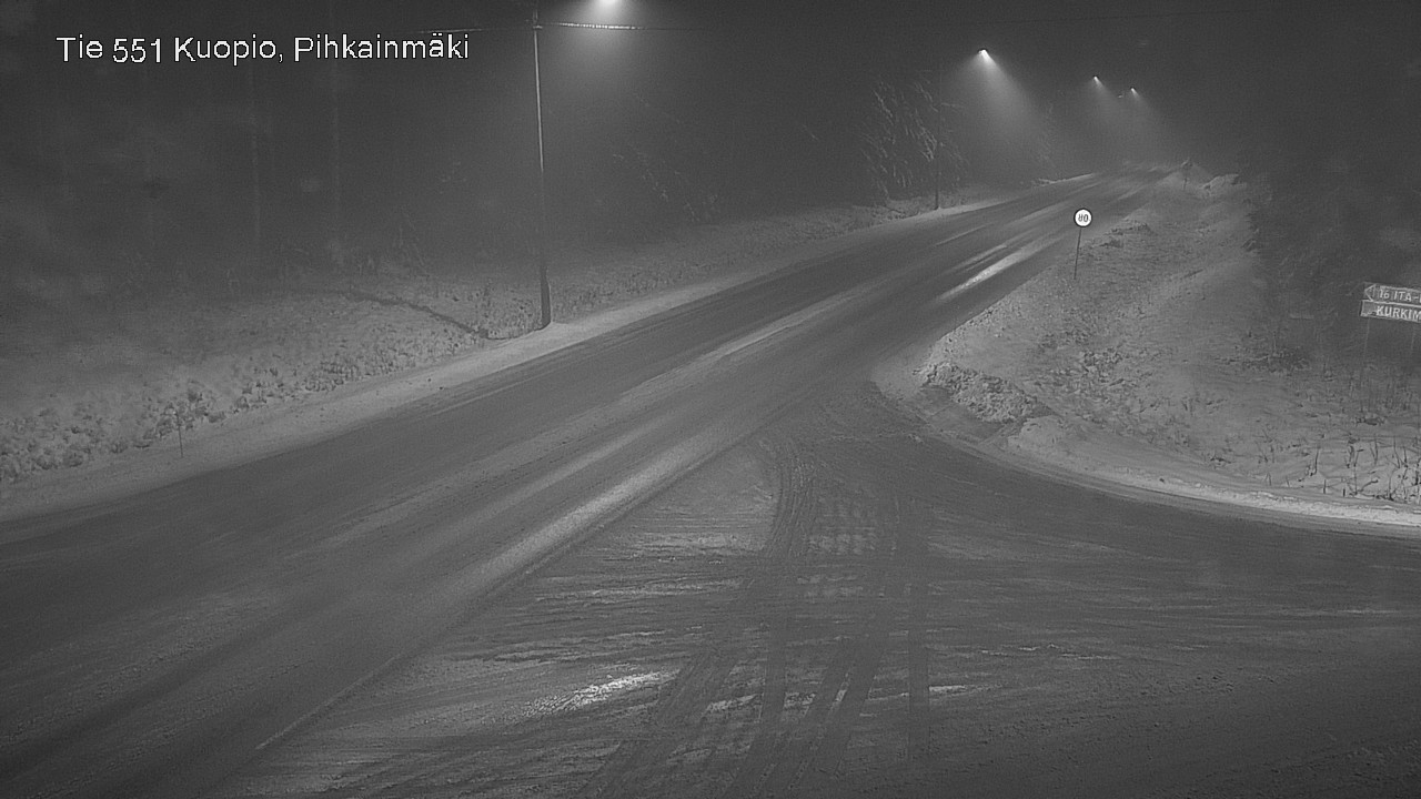 Weather Camera Image Road 551 Kuopio, Pihkainmäki, Kuopio, Pohjois-Savo