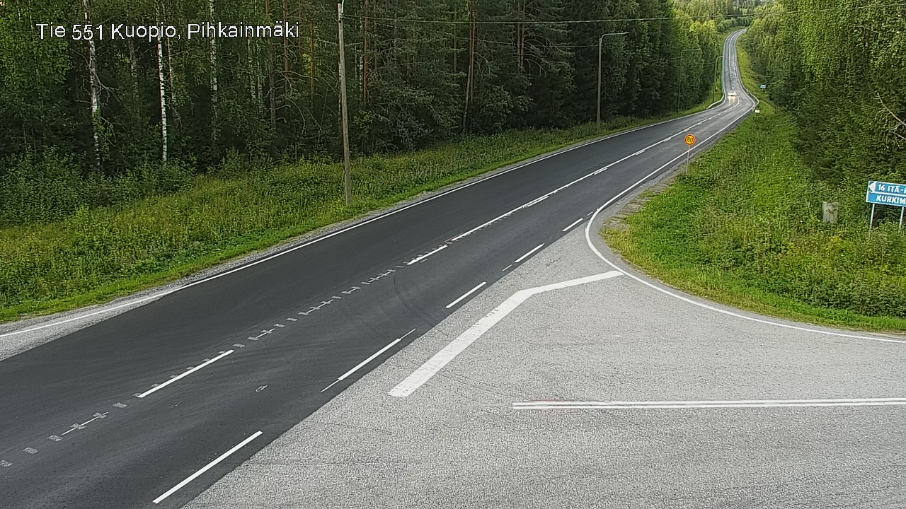 Kelikamerat Kuva Tie 551 Kuopio, Pihkainmäki, Kuopio, Pohjois-Savo