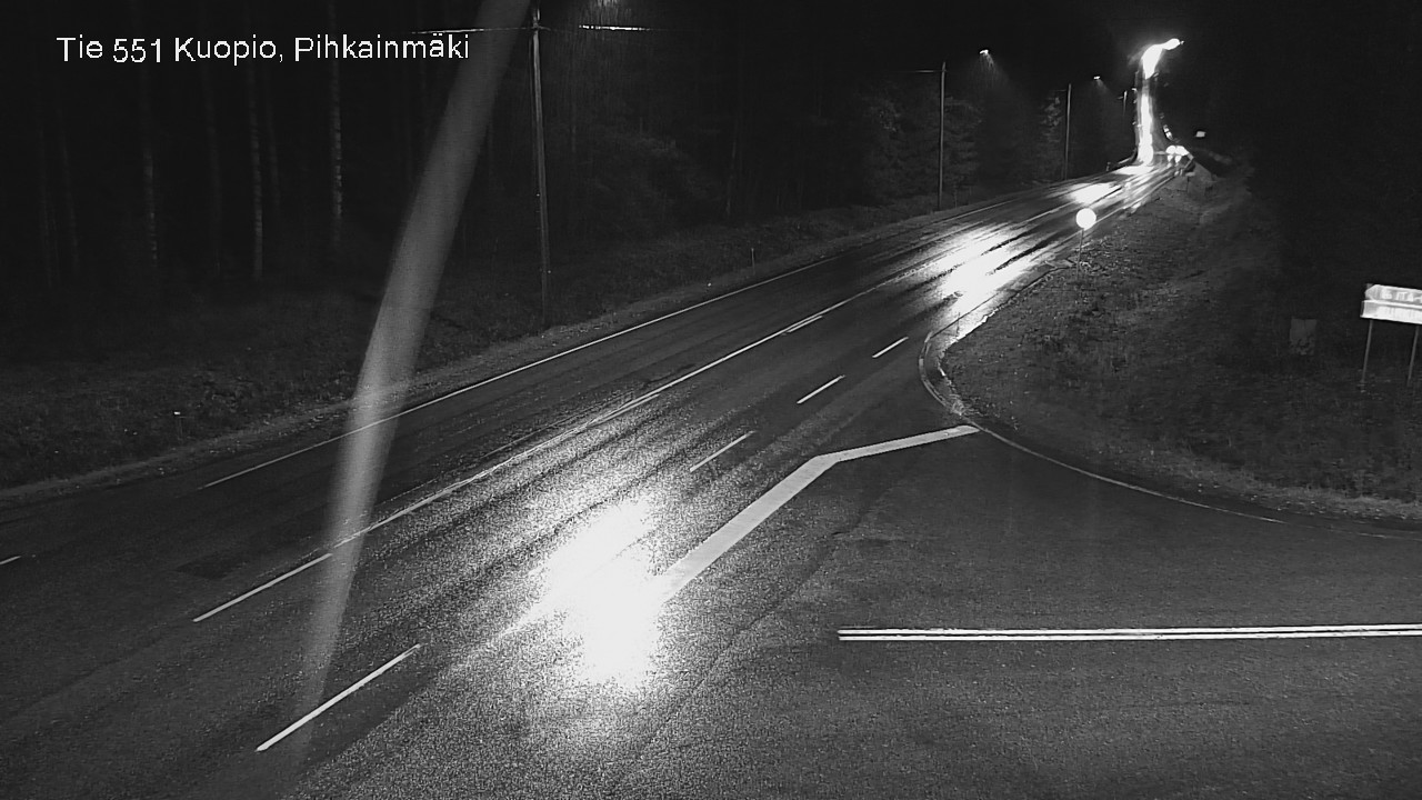 Weather Camera Image Väg 551 Kuopio, Pihkainmäki, Kuopio, Pohjois-Savo