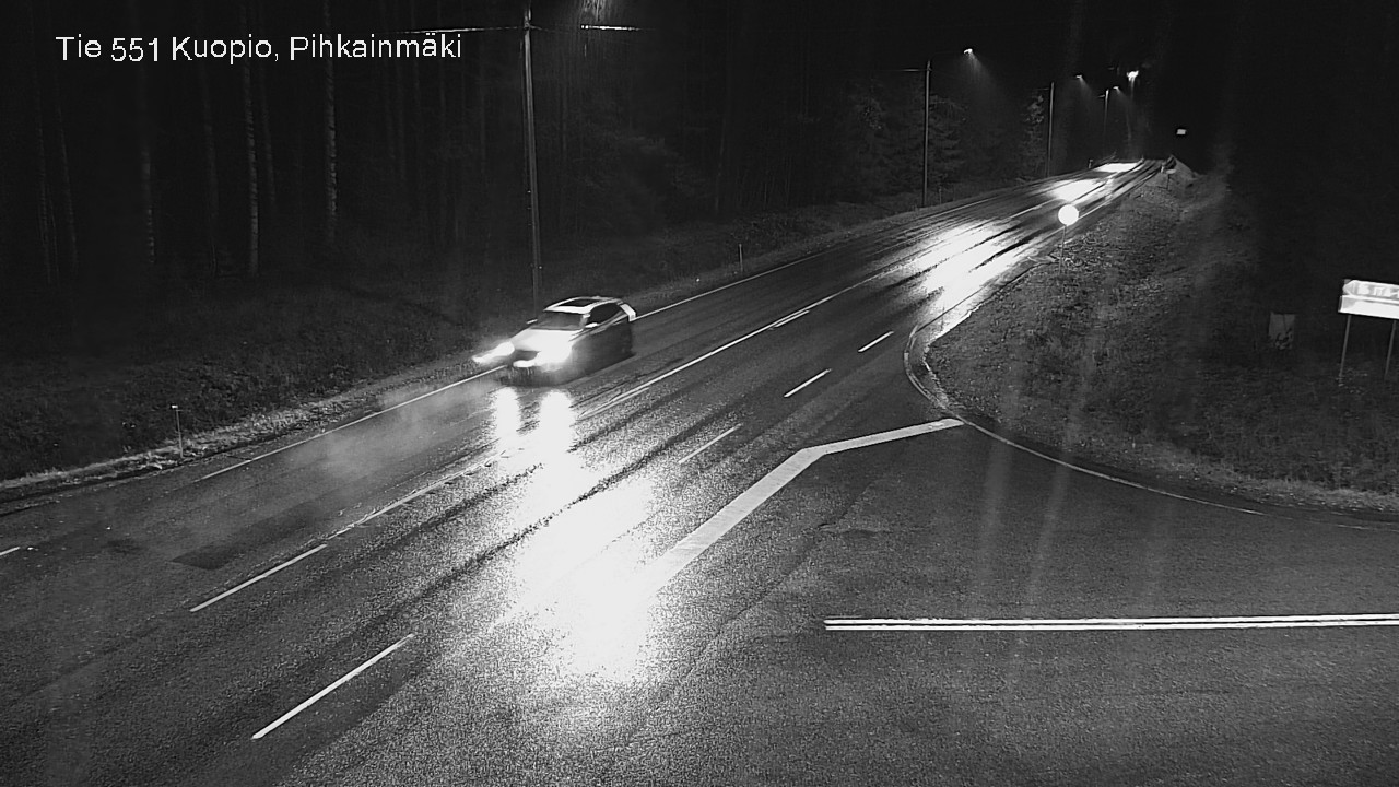 Weather Camera Image Väg 551 Kuopio, Pihkainmäki, Kuopio, Pohjois-Savo