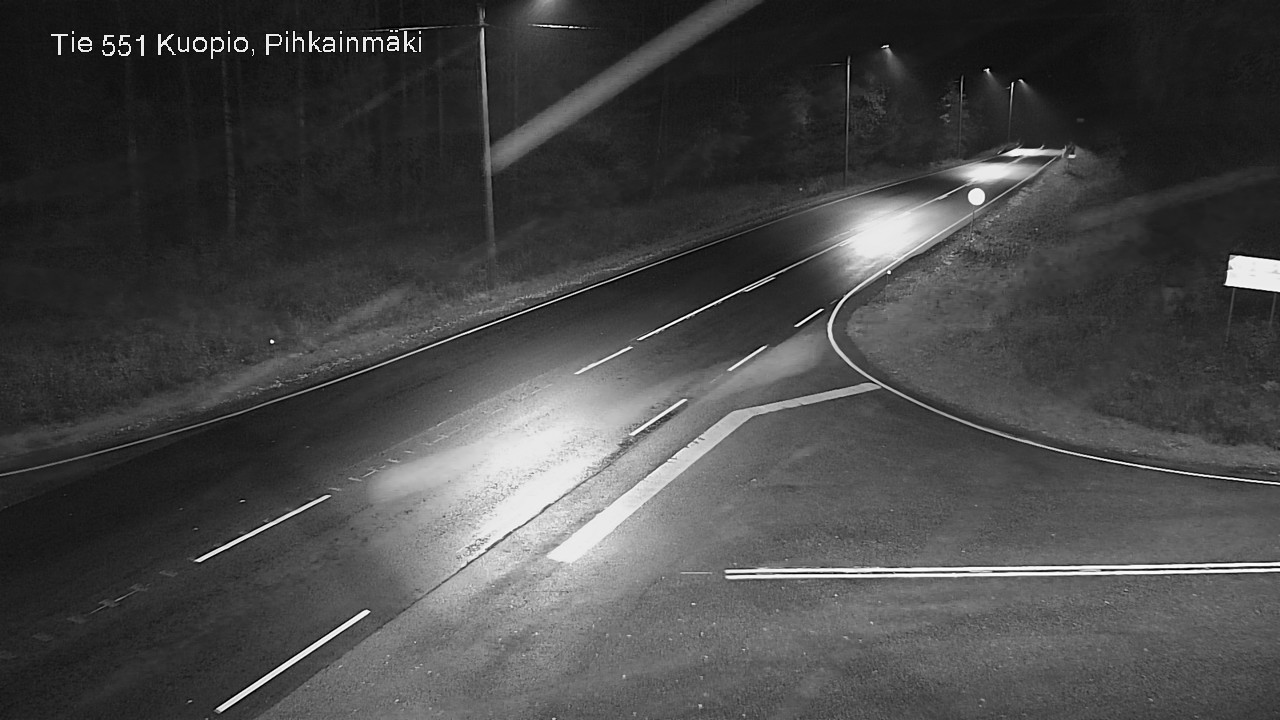 Weather Camera Image Road 551 Kuopio, Pihkainmäki, Kuopio, Pohjois-Savo