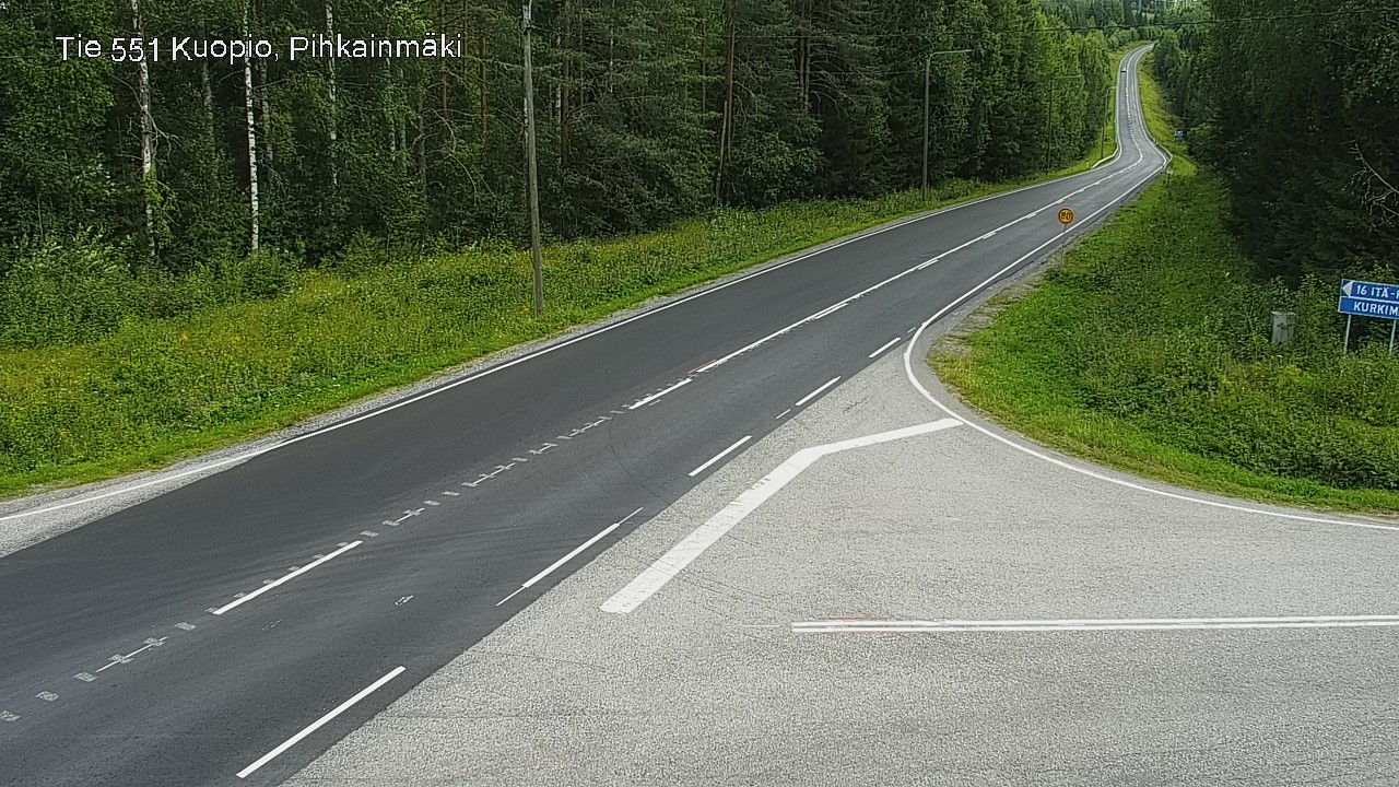 Kelikamerat Kuva Tie 551 Kuopio, Pihkainmäki, Kuopio, Pohjois-Savo