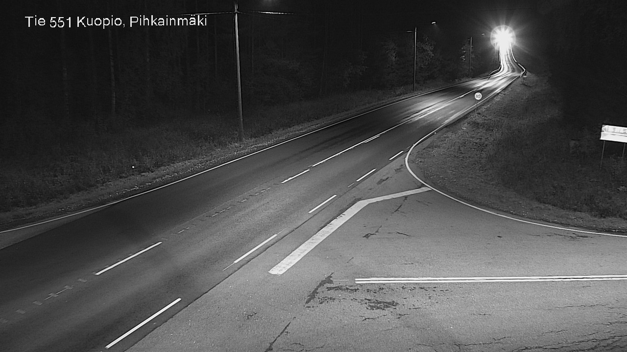 Weather Camera Image Road 551 Kuopio, Pihkainmäki, Kuopio, Pohjois-Savo