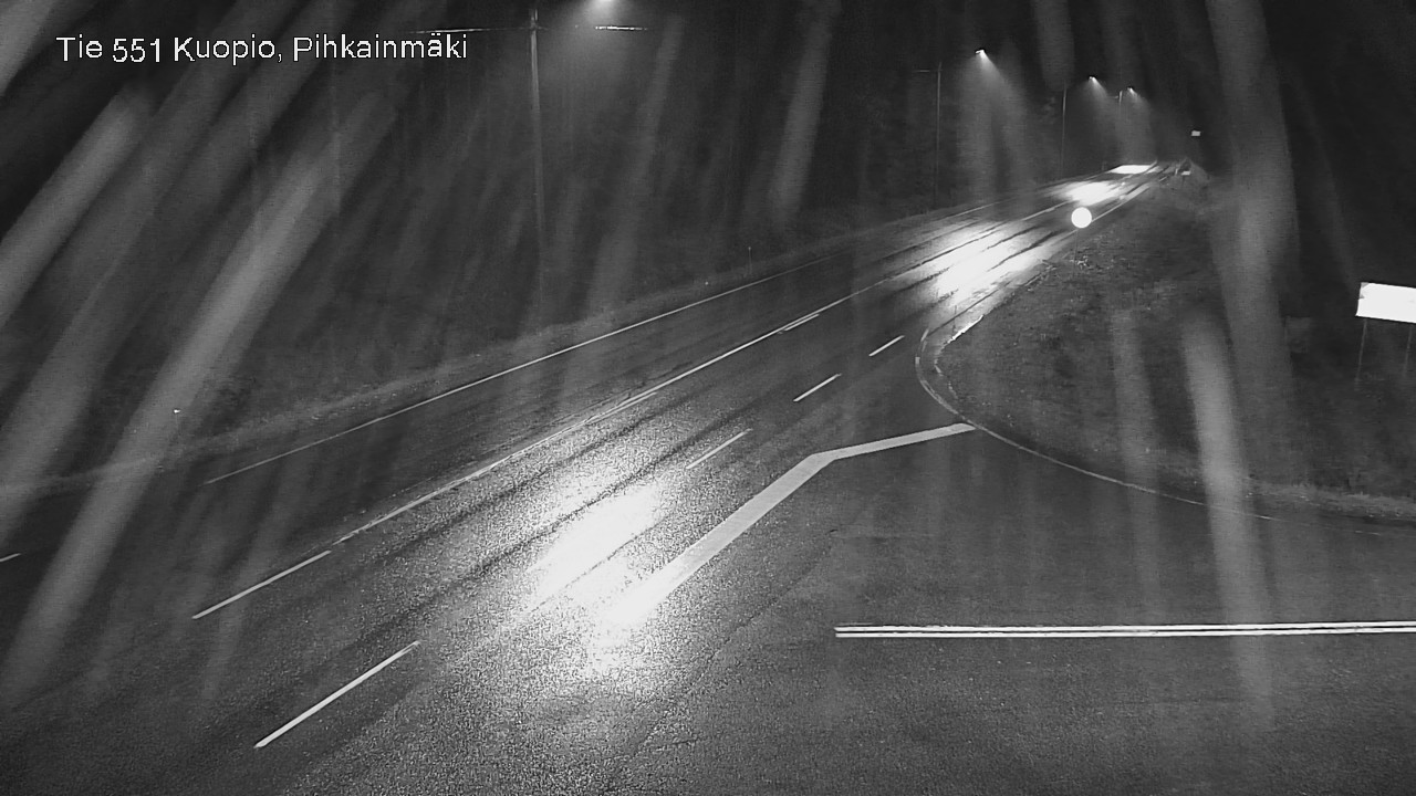 Weather Camera Image Road 551 Kuopio, Pihkainmäki, Kuopio, Pohjois-Savo