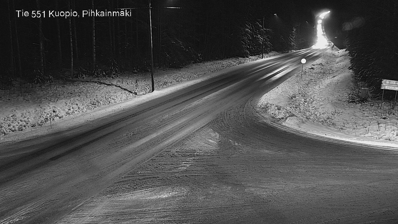 Weather Camera Image Road 551 Kuopio, Pihkainmäki, Kuopio, Pohjois-Savo