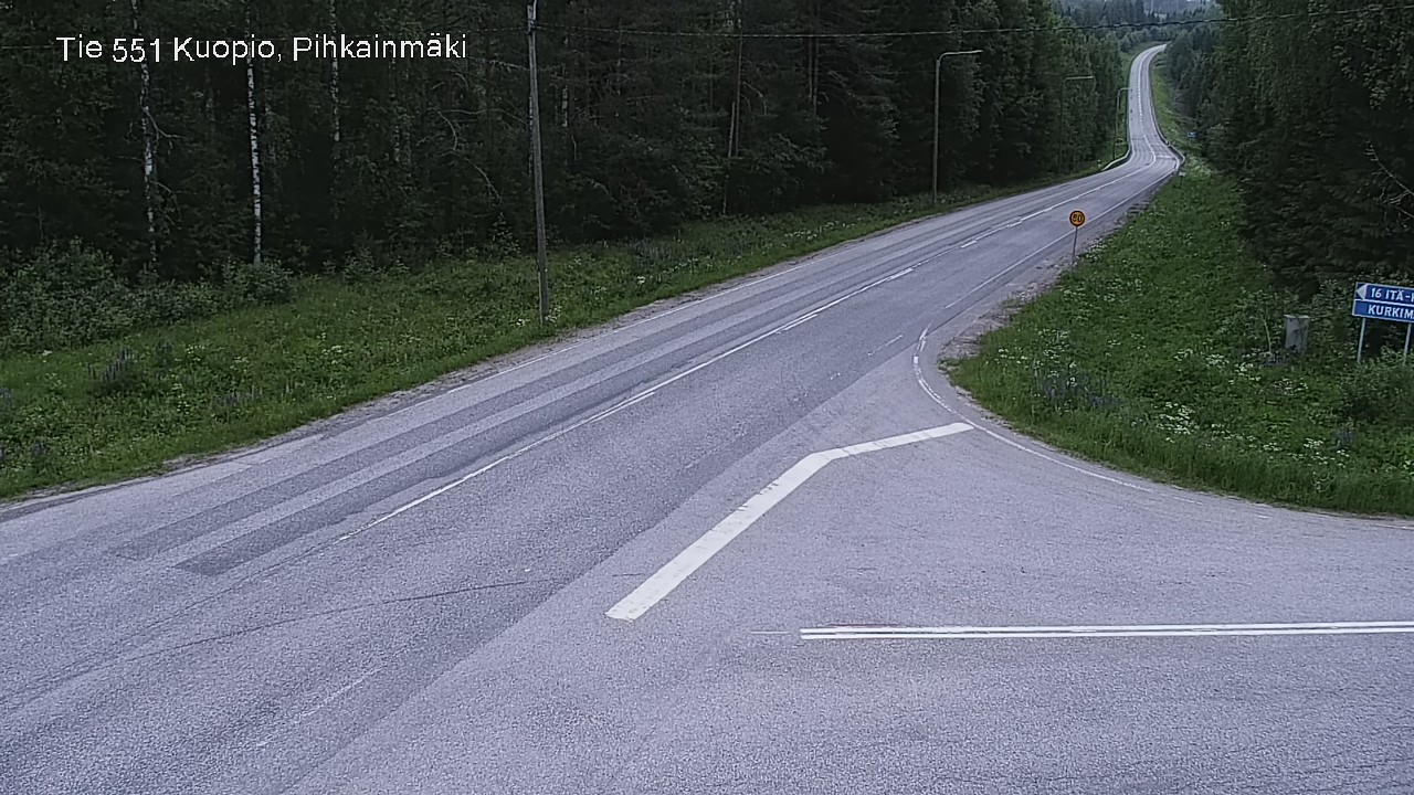 Kelikamerat Kuva Tie 551 Kuopio, Pihkainmäki, Kuopio, Pohjois-Savo