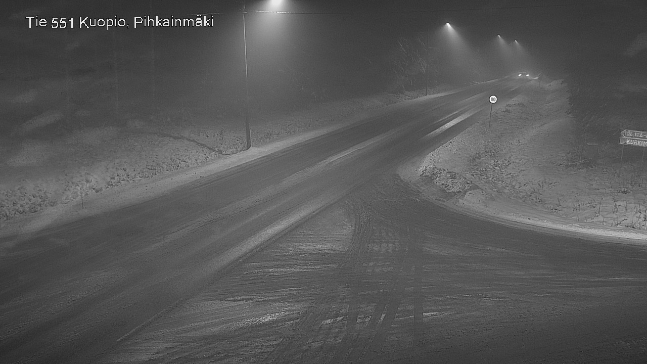 Weather Camera Image Road 551 Kuopio, Pihkainmäki, Kuopio, Pohjois-Savo