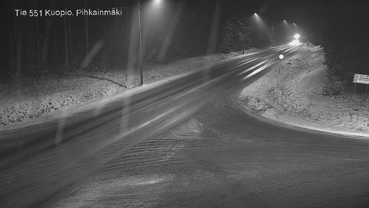 Weather Camera Image Road 551 Kuopio, Pihkainmäki, Kuopio, Pohjois-Savo