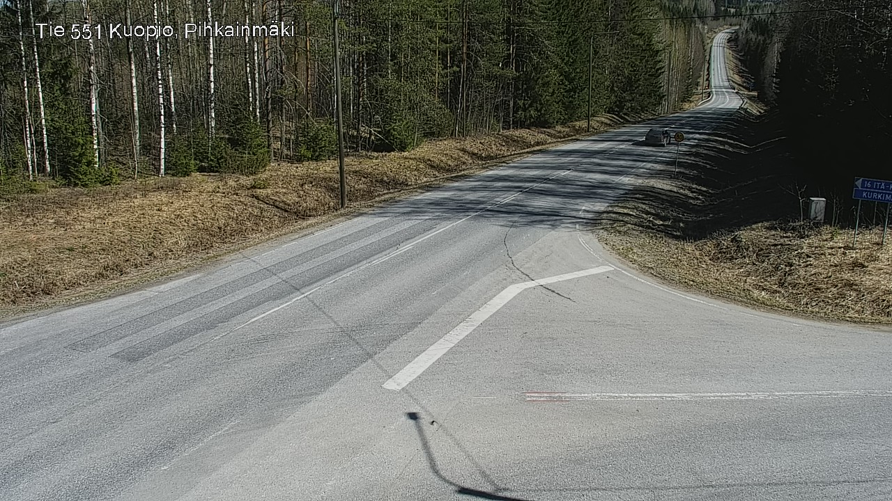 Kelikamerat Kuva Tie 551 Kuopio, Pihkainmäki, Kuopio, Pohjois-Savo