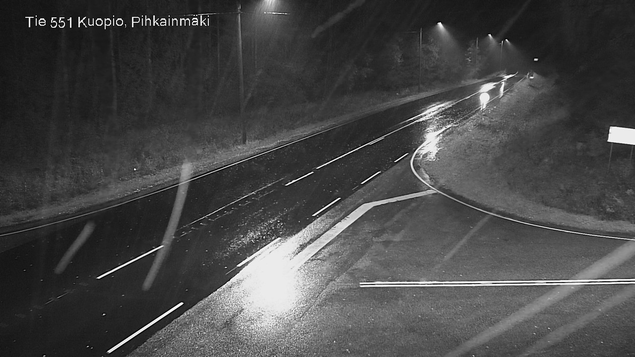 Weather Camera Image Road 551 Kuopio, Pihkainmäki, Kuopio, Pohjois-Savo