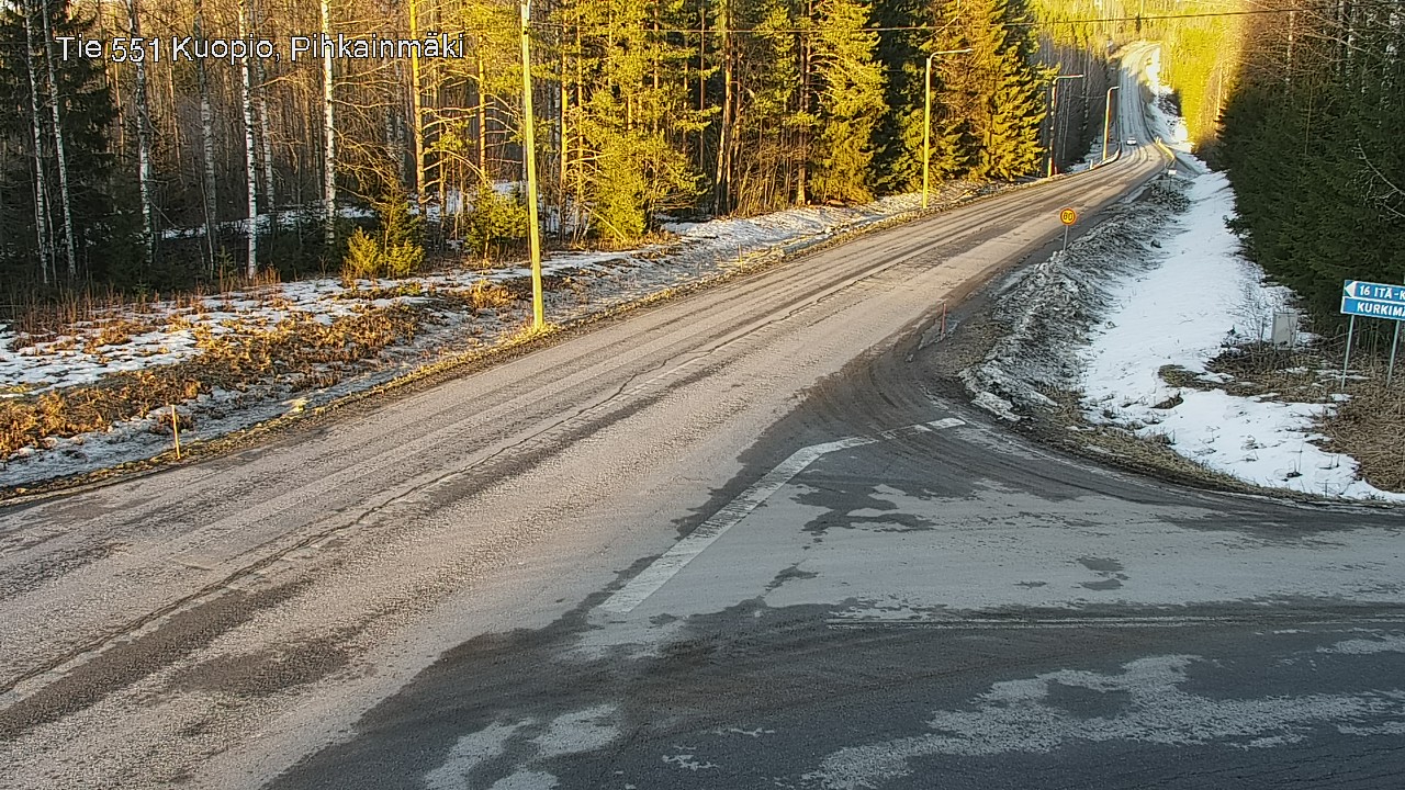 Kelikamerat Kuva Tie 551 Kuopio, Pihkainmäki, Kuopio, Pohjois-Savo
