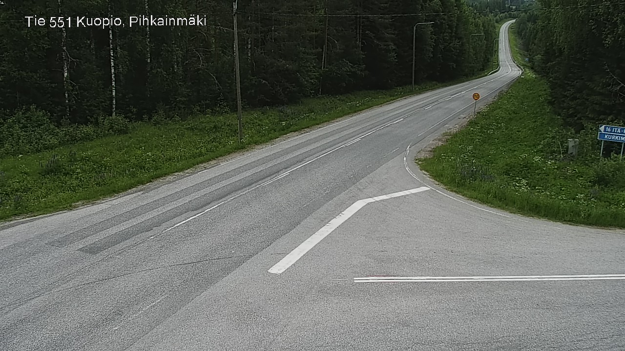 Kelikamerat Kuva Tie 551 Kuopio, Pihkainmäki, Kuopio, Pohjois-Savo