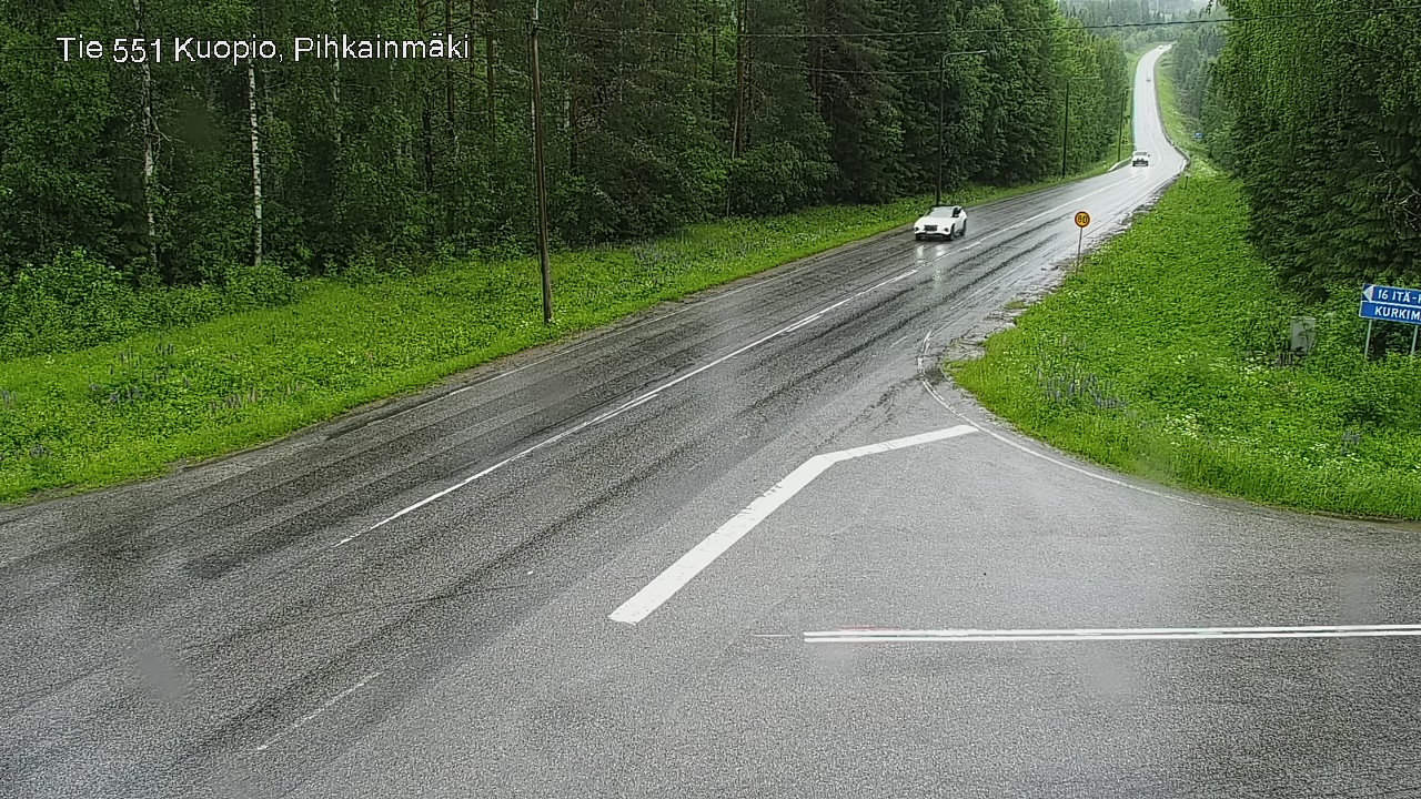 Weather Camera Image Väg 551 Kuopio, Pihkainmäki, Kuopio, Pohjois-Savo
