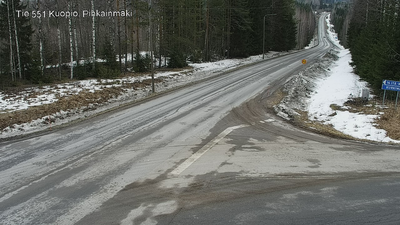 Kelikamerat Kuva Tie 551 Kuopio, Pihkainmäki, Kuopio, Pohjois-Savo