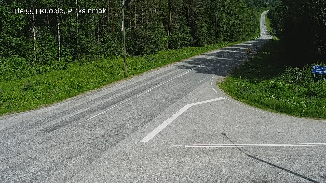 Kelikamerat Kuva Tie 551 Kuopio, Pihkainmäki, Kuopio, Pohjois-Savo