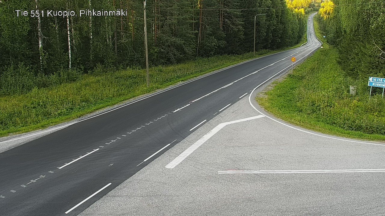 Kelikamerat Kuva Tie 551 Kuopio, Pihkainmäki, Kuopio, Pohjois-Savo