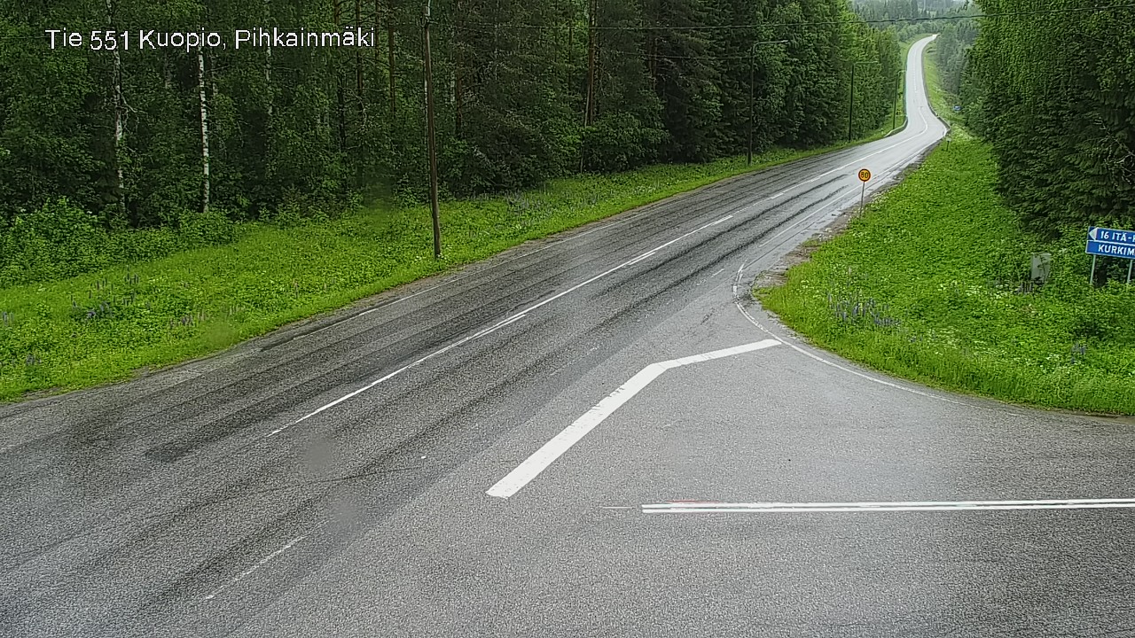 Kelikamerat Kuva Tie 551 Kuopio, Pihkainmäki, Kuopio, Pohjois-Savo