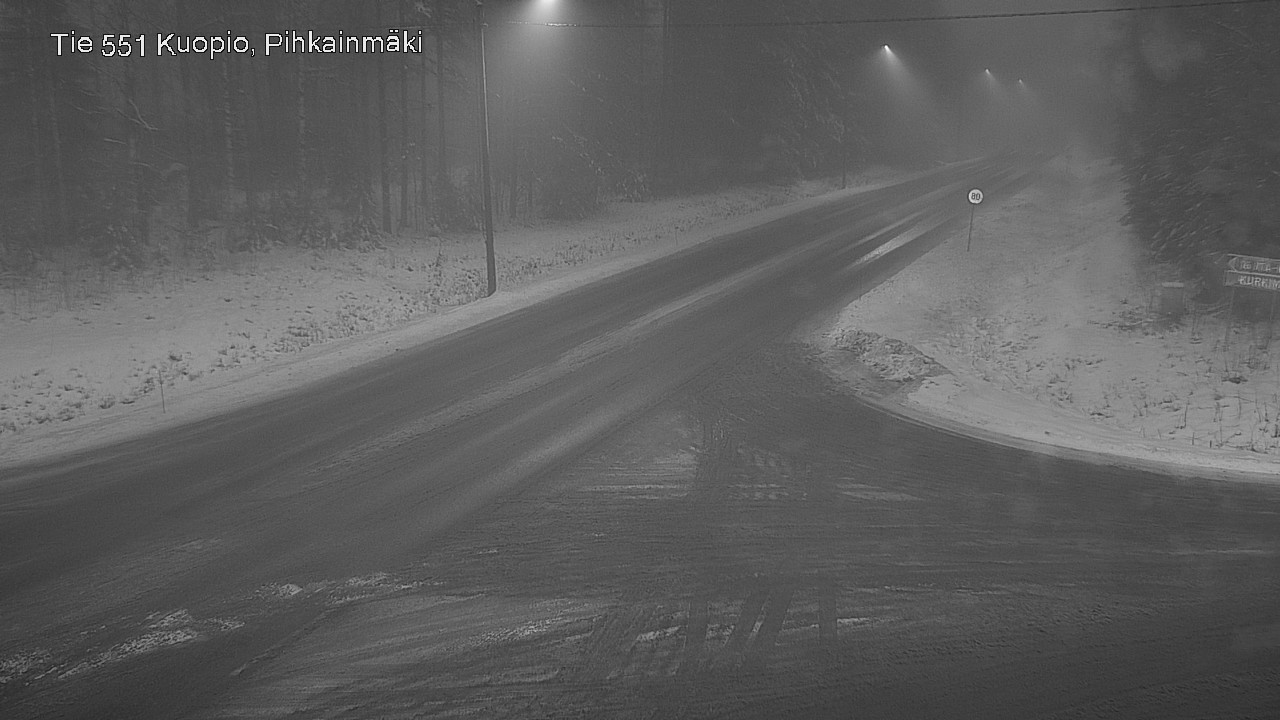 Weather Camera Image Road 551 Kuopio, Pihkainmäki, Kuopio, Pohjois-Savo