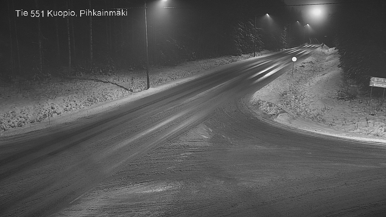 Weather Camera Image Road 551 Kuopio, Pihkainmäki, Kuopio, Pohjois-Savo