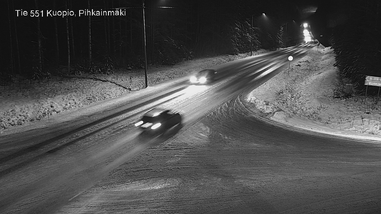 Weather Camera Image Road 551 Kuopio, Pihkainmäki, Kuopio, Pohjois-Savo
