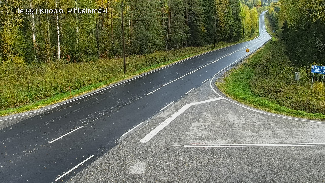 Kelikamerat Kuva Tie 551 Kuopio, Pihkainmäki, Kuopio, Pohjois-Savo
