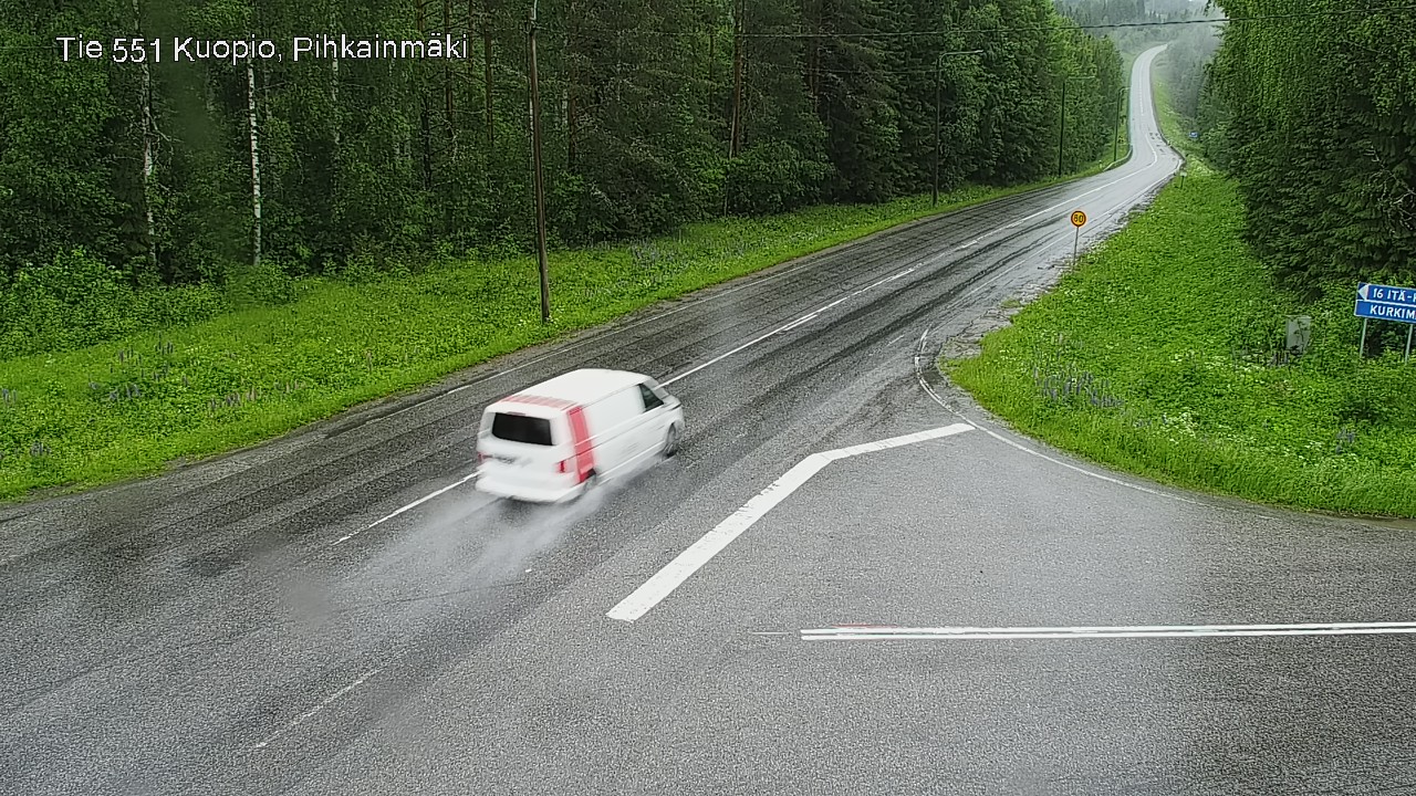 Weather Camera Image Väg 551 Kuopio, Pihkainmäki, Kuopio, Pohjois-Savo