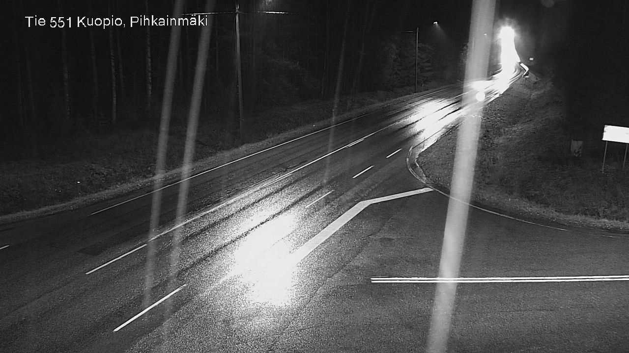 Weather Camera Image Väg 551 Kuopio, Pihkainmäki, Kuopio, Pohjois-Savo
