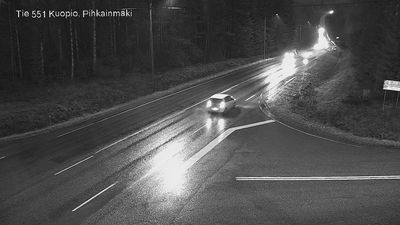 Weather Camera Image Väg 551 Kuopio, Pihkainmäki, Kuopio, Pohjois-Savo
